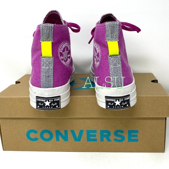Converse Chuck 70 High Canvas Cactus Flower Sneakers Women's Size 6.5 7 168614C - Picture 8 of 10
